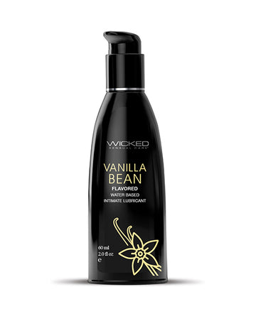 Wicked Sensual Care 90332 Aqua Waterbased Lubricant, 2 oz Vanilla Bean