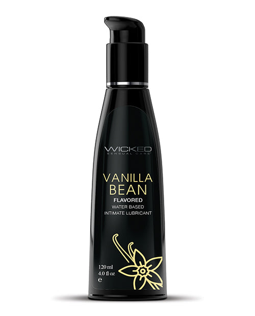 Wicked Sensual Care 90334 Aqua Waterbased Lubricant - Vanilla Bean, 4 oz