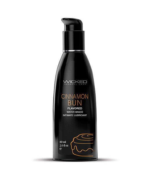 Wicked Sensual Care 90342 Aqua Waterbased Lubricant, 2 oz Cinnamon Bun Flavor
