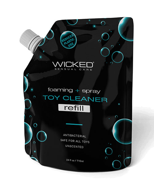 Wicked Sensual Care Foaming + Spray Antibacterial Toy Cleaner Refill, 24 oz