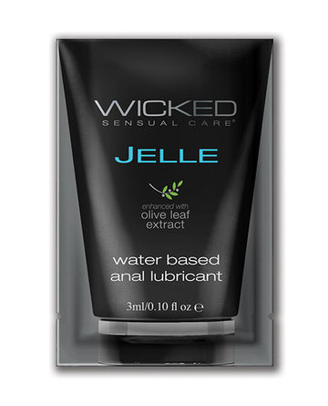 Wicked Sensual Care 90101 Jelle Water Based Anal Lubricant, Fragrance Free