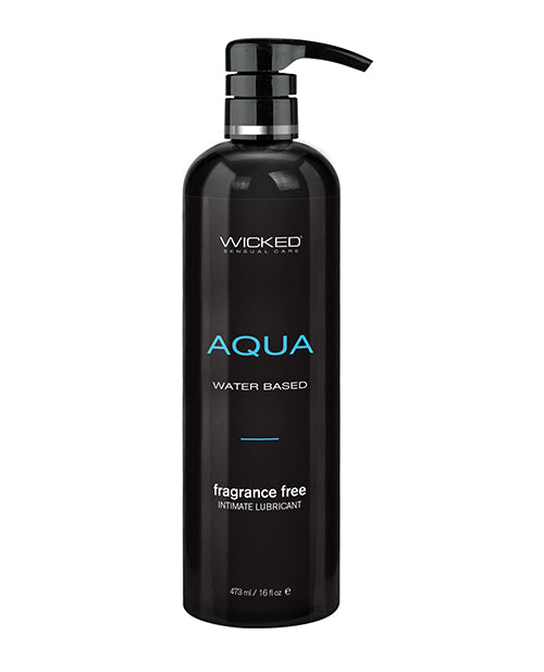 Wicked Sensual Care 90116 Aqua Waterbased Lubricant, 16 oz Unscented