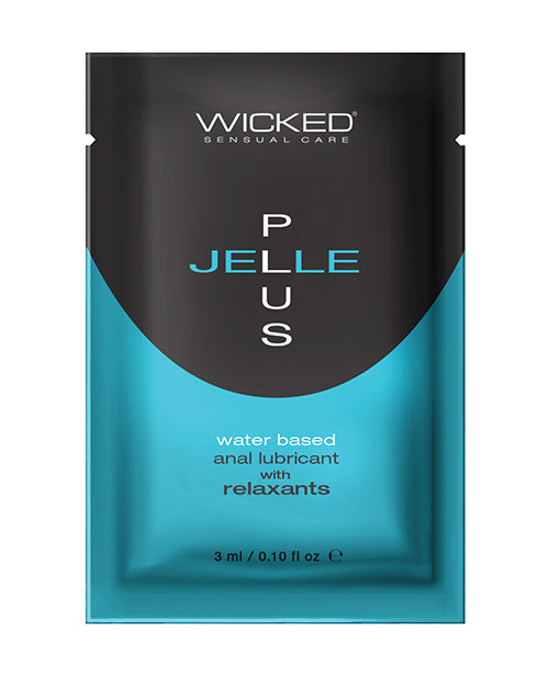 Wicked Sensual Care Jelle Plus Water Based Anal Lubricant, 0.1 oz