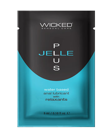 Wicked Sensual Care Jelle Plus Water Based Anal Lubricant, 0.1 oz