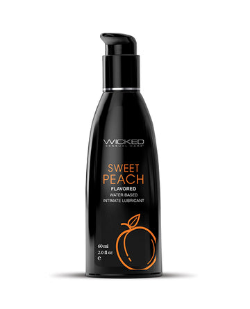Wicked Sensual Care 90382 Waterbased Lubricant - Sweet Peach, 2 oz