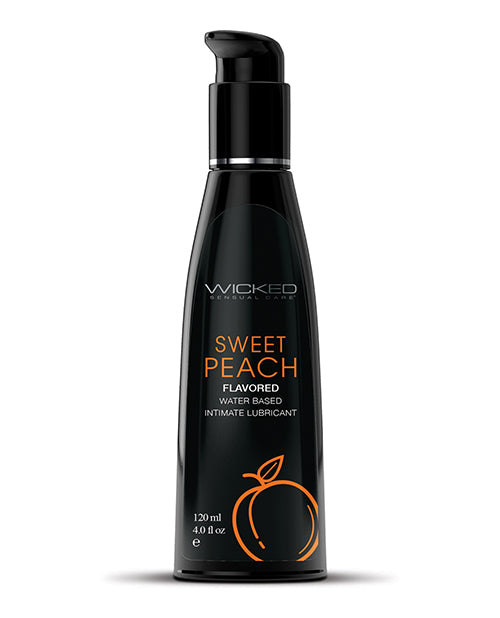 Wicked Sensual Care 90384 Waterbased Lubricant, 4 oz Sweet Peach