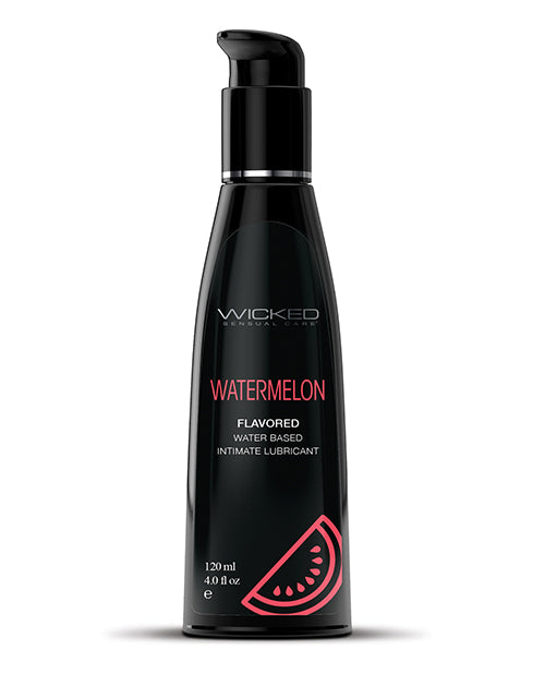 Wicked Sensual Care 90424 Aqua Water Based Lubricant, 4 oz Watermelon