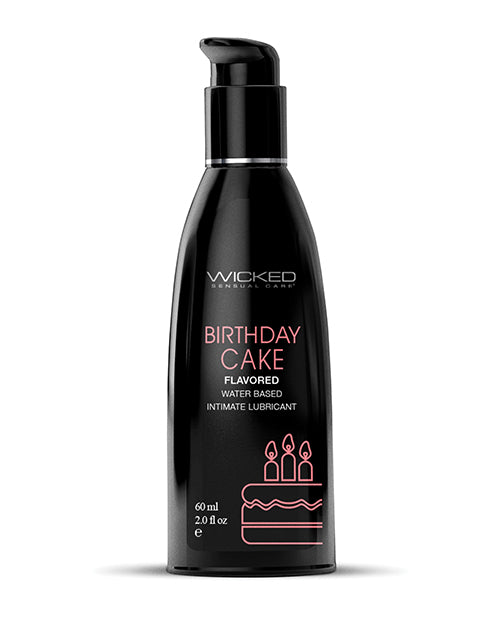 Wicked Sensual Care Aqua Birthday Cake Lube, 2 oz - Vegan & Latex-Friendly