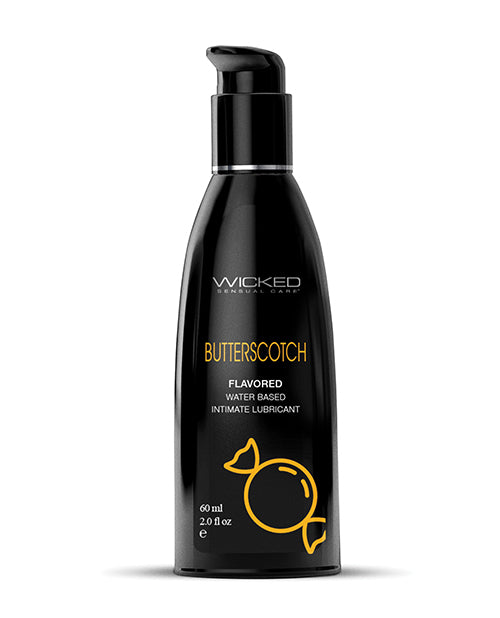 Wicked Sensual Care 90472 Aqua Water Based Lubricant - 2 oz Butterscotch