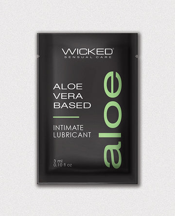 Wicked Sensual Care Aloe Vera Based Intimate Lubricant, 0.1 oz