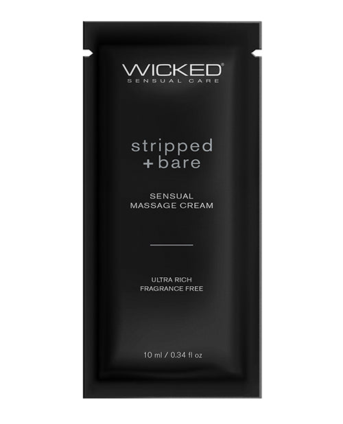 Wicked Sensual Care 90940 Stripped & Bare Massage Cream, 0.34 oz