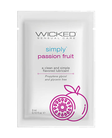 Wicked Sensual Care 91120 Simply Water Based Lubricant, Passion Fruit