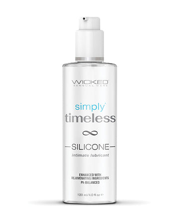 Wicked Sensual Care Simply Timeless Silicone Lubricant, 4 oz – Menopause Formula
