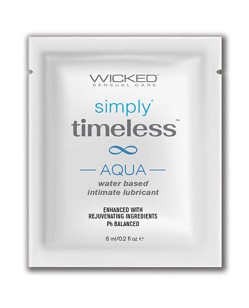 Wicked Sensual Care 91350 Simply Timeless Aqua Water Based Lubricant, 0.2 oz
