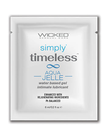 Wicked Sensual Care Simply Timeless Aqua Jelle Water-Based Lubricant, .2 oz