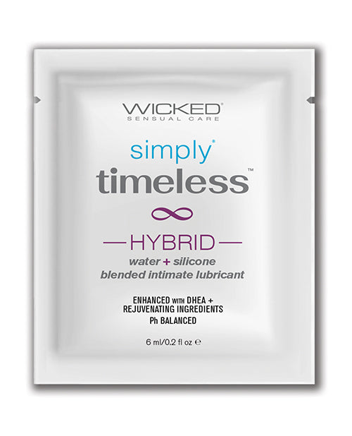 Wicked Sensual Care Simply Timeless Hybrid + DHEA Lube, 0.2 oz – Made in USA