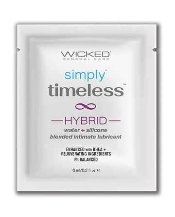 Wicked Sensual Care Simply Timeless Hybrid + DHEA Lube, 0.2 oz – Made in USA