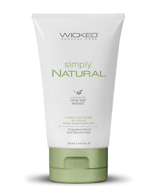 Wicked Sensual Care 91404 Simply Natural Water Based Lubricant, 4 oz