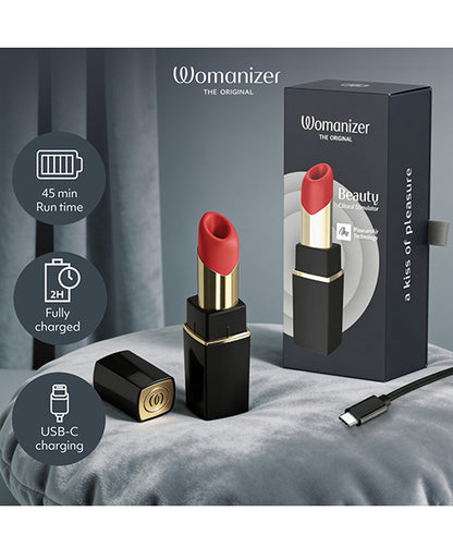 Womanizer Beauty Clitoral Stimulator, Black/Gold