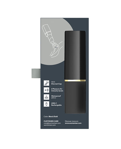 Womanizer Beauty Clitoral Stimulator, Black/Gold