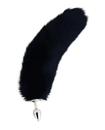 Wholesale X Distribution PE-105 Fox Tail Small Plug, Faux Fur, 2.83in