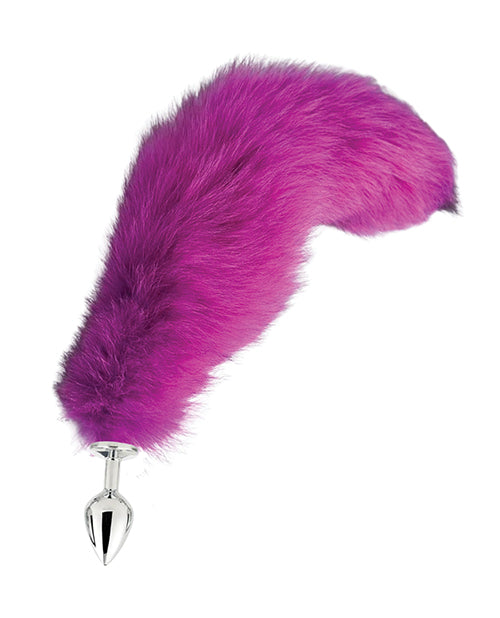Pink Elephant Faux Fox Tail Butt Plug, Medium – Hot Pink
