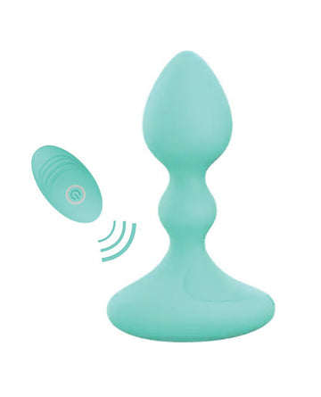 Pink Elephant PE-1003 Lil Rumble Rechargeable Vibe with Remote, Aqua