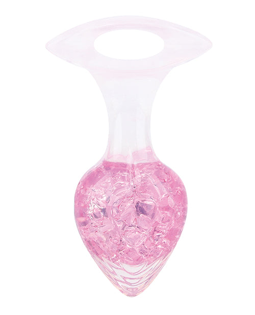 Luxe Prism Large Plug, Glass, Light Pink