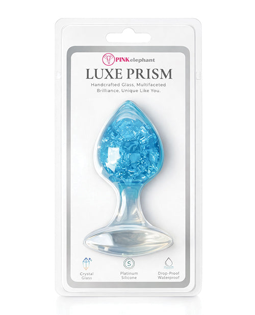 Eldorado Luxe Prism Large Plug, Platinum Silicone & Crystal Glass