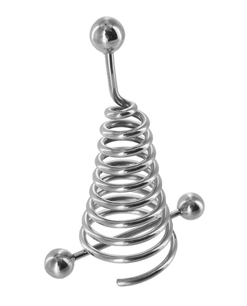 Master Series Nipple Spiral Extender and Barbell, 10 Gauge Stainless Steel