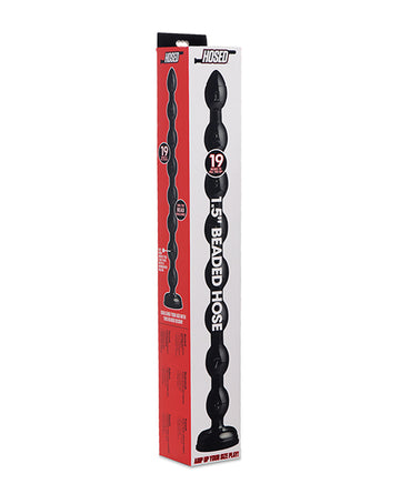 Hosed 1.5 Inch Beaded Anal Snake, 19" Long