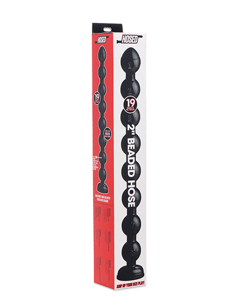 XR Brands Hosed 2" Beaded Anal Hose, 19" Long
