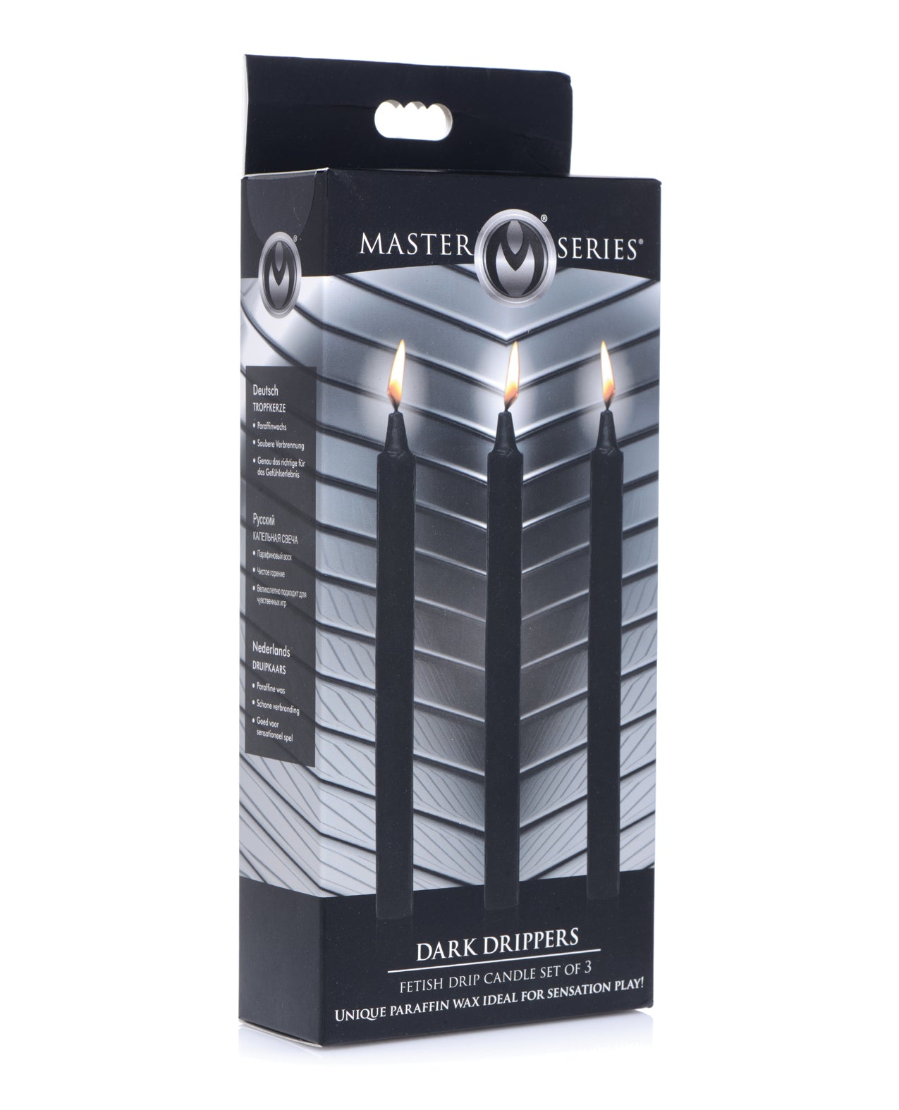 XR AG364-Black Master Series Fetish Drip Candles, Set of 3, Black