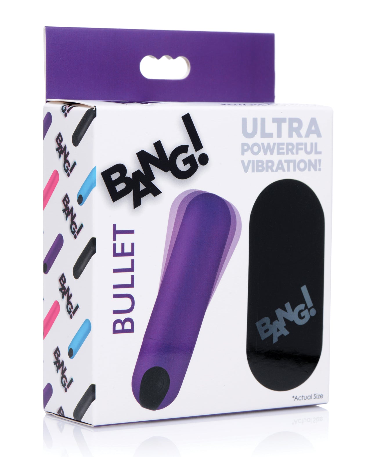 XR Brands Bang! Vibrating Bullet, Remote Control – Rechargeable Purple