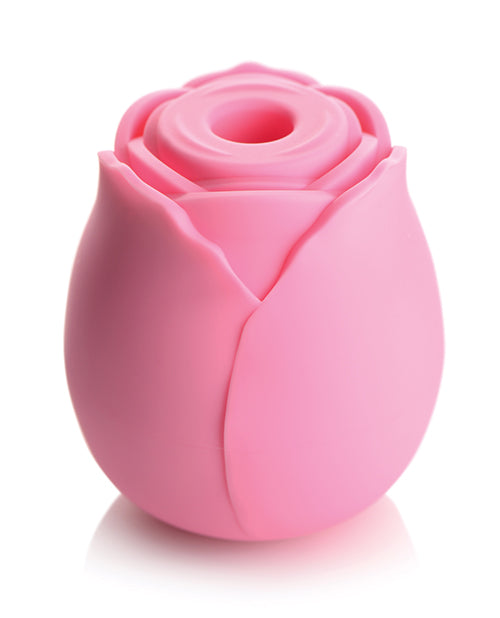 XR, LLC AG870 Bloomgasm Wild Rose 10X Stimulator, Pink Silicone Sucking