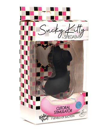 XR Brands Inmi Shegasm Sucky Kitty Clitoral Stimulator, Black