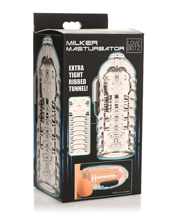 XR, LLC AH017 Milker Replacement Masturbator Sleeve, Clear, Ribbed