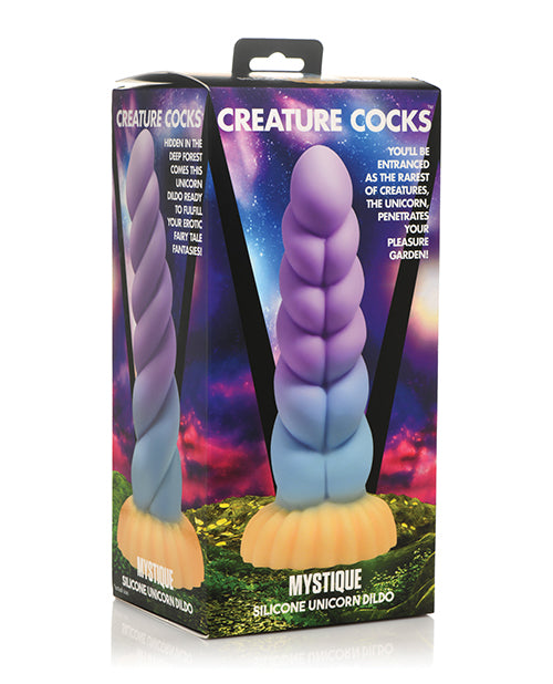 XR Creature Cocks Mystique Unicorn Silicone Dildo, Multi-Color