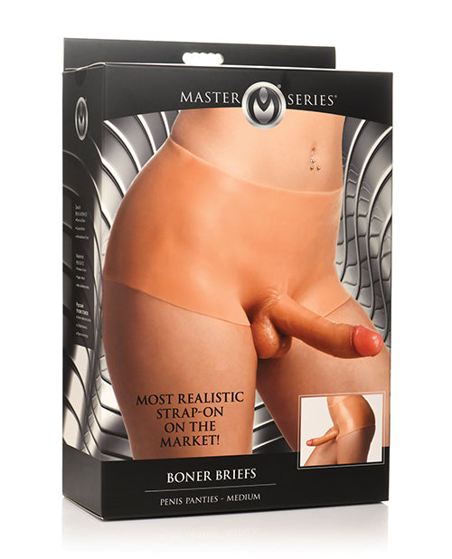 XR Master Series Penis Panties, Medium, Ivory Silicone