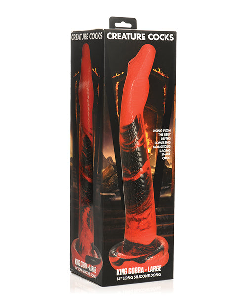 XR, LLC AH281-Large King Cobra Silicone Dildo, 14 Inch