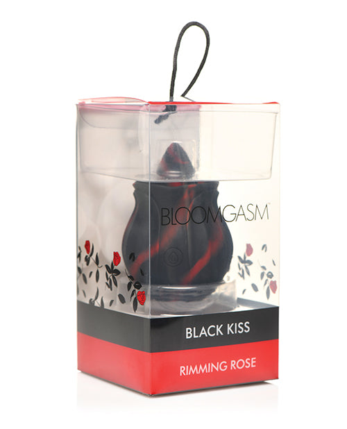 Bloomgasm Black Kiss Rimming Rose Vibrator – Rechargeable & Waterproof