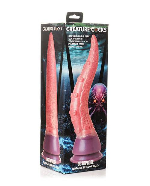 XR Brands Creature Cocks Octoprobe Tentacle Dildo, Dual-Textured Silicone