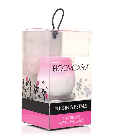 XR Brands Bloomgasm Pulsing Rose Stimulator, Pink, 3 Speeds & 7 Patterns