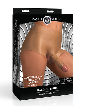 XR AH452-L Master Series Penis Panties, Large, Tan Silicone
