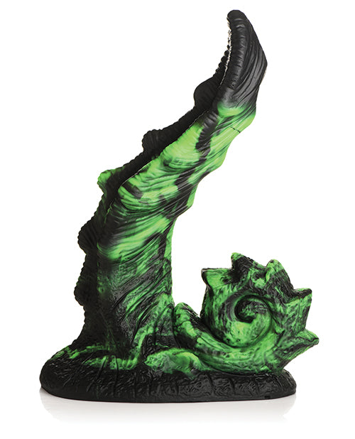 XR Brands Creature Cocks Glowzilla Silicone Dildo, Glow-in-the-Dark