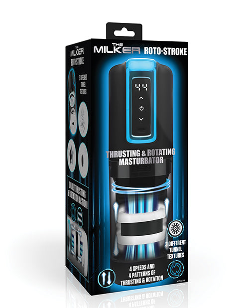 XR Brands The Milker Roto-Stroke Masturbator, 4 Speeds & Patterns