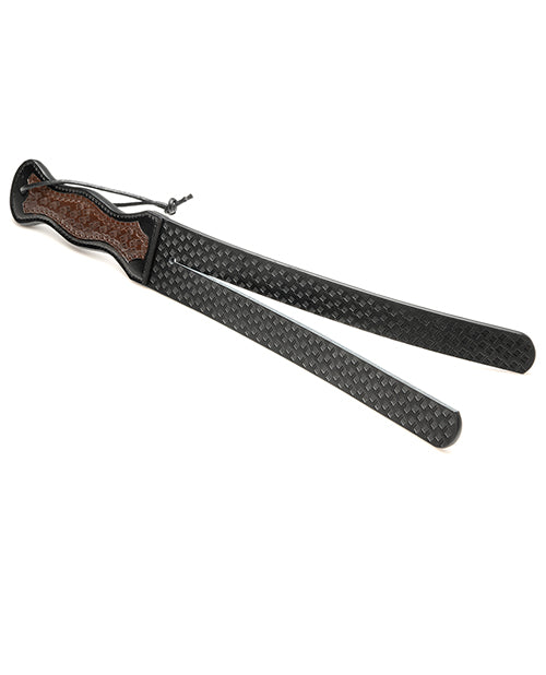 XR Brands Strict Leather Scottish Tawse, Black PU Leather