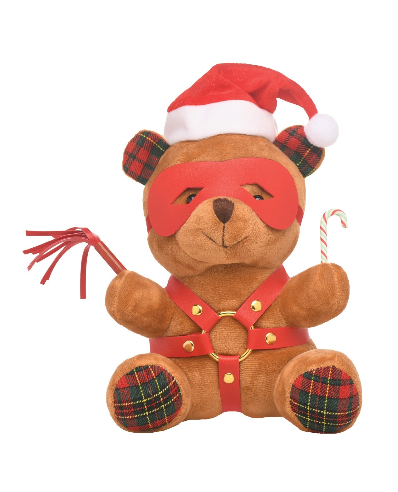 Master Series Holiday Bondage Teddy Bear Plush, Brown