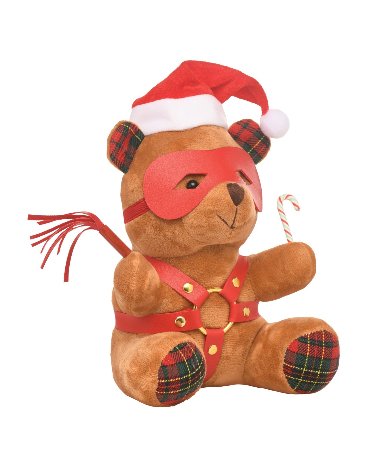 Master Series Holiday Bondage Teddy Bear Plush, Brown