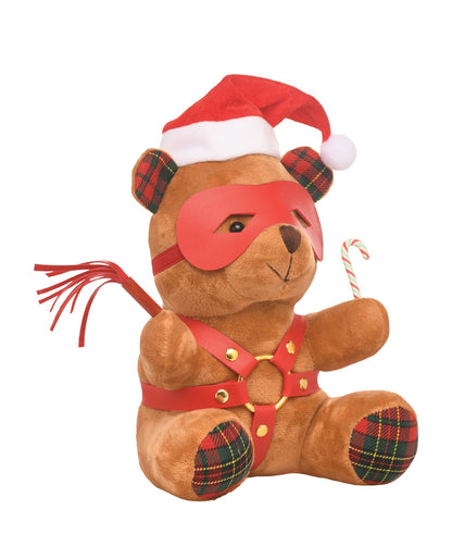 Master Series Holiday Bondage Teddy Bear Plush, Brown